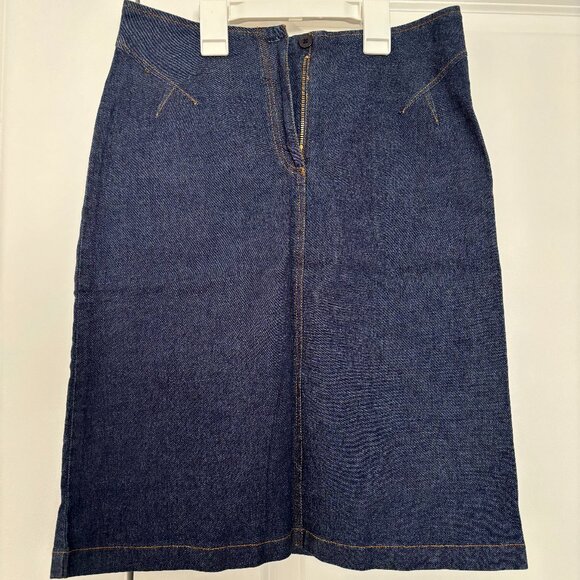 Classic Denim A-Line Skirt | Dark Wash | 29 inches waist - Picture 1 of 2